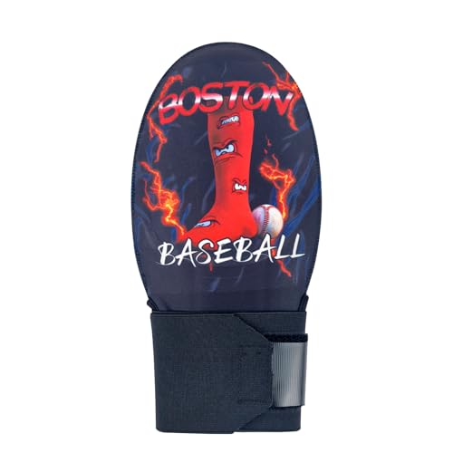 Sliding Mitt,Cheap Baseball Youth Sliding Glove Hand Guard for Baserunning, Neoprene with Aluminum Reinforcement and Padded Palm, for Baseball and Softball - color: Boston, size: Youth (Ambidextrous)