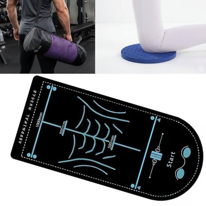 Ab Roller Mat & Knee Pad Set – Thick Non-Slip Foam Knee Pads for Ab Wheel Workouts, Arch-Shaped Exercise Pad Protects Knees & Floor, Core Training Home Gym Equipment, 2 Pack