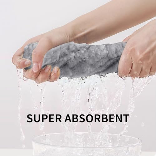 Extra Large Bath Towel Set of 6 (40"x80"),Oversized Bath Sheet Super Soft Highly Absorbent Microfibers Quick Dry Luxury Shower Towel for Bathroom Spa Gym Hotel Yoga (Grey, 6Piece)