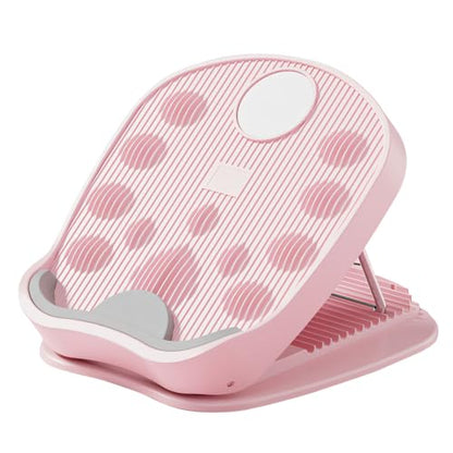 Slant Board Calf Stretcher, Adjustable Incline Stretching Board with Non-slip Base, Leg Slimming Board for Foot Leg Hamstring Knees Ankle Heel Stretching Training - color: Pink