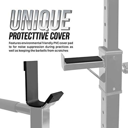 Yes4All Squat Rack for Home Gym, Adjustable Barbell Stand Rack, Multi-Function Weight Lifting, Dip Bar Station, Bench Press Rack Stand, Weight Plate Storage - Capacity Up to 600LBS - color: Barbell Squat Rack - Red - 550 lbs