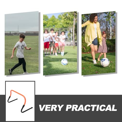 Toyvian Adjustable Height Speed Hurdle for Football Training, Wear-Resistant PVC Plastic Agility Hurdle, Foldable Mini Soccer Training Equipment for Athletes