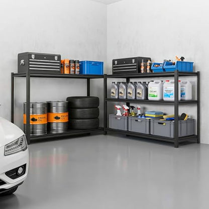 VEVOR Garage Shelving, 5-Tier Adjustable Storage Shelves, 3000 lbs Heavy Duty Garage Shelves, Metal Utility Rack Shelf for Garage Workshop Warehouse Basement, 59.49" W x 20.55" D x 71.38" H - size: 20" D x 59" W x 71.4"