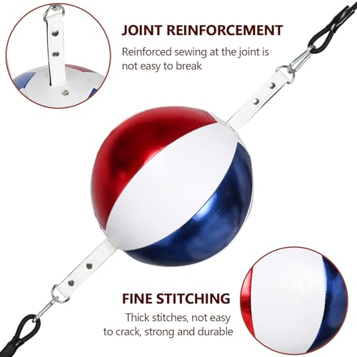 InnoLife Double End Punching Ball Striking Punching Bag Kit, Speed Striking Reflex Kit with Bungee Cords Perfect for Reaction, Agility, and Hand Eye Coordination Training