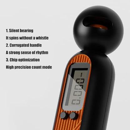 Cordless Jump Rope with Digital Counter Smooth Bearing Rotation Jump Counter Counting Skipping Rope