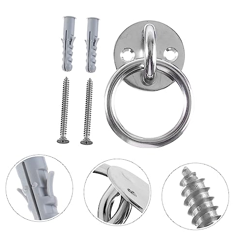 SUPVOX 2 Sets Fixed Disk Ceiling Anchor Suspension Trainer Bracket Wall Mount Suspension Fixed Gadget Yoga