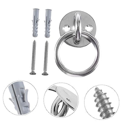 SUPVOX 2 Sets Fixed Disk Ceiling Anchor Suspension Trainer Bracket Wall Mount Suspension Fixed Gadget Yoga