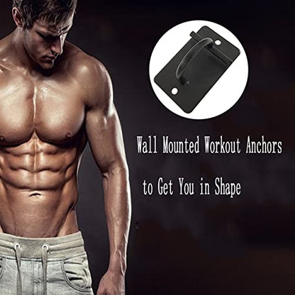 Ackron Wall Mount Workout Anchors，Resistance Band Wall Anchor，Yoga Swing, Gymnastic Rings, Hammock, Resistance Band Ceiling Mount Brackets 2 Pcs