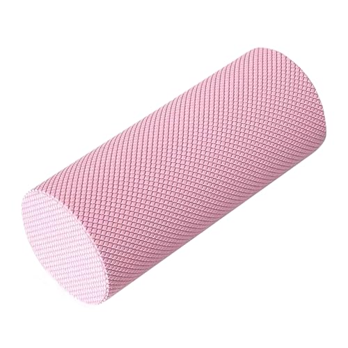 2026 Foam Massage Roller for Back Legs, Standard Compact Textured Foam Roller for Muscle Relif, Trigger Point Massage Roller for Legs, High-Density Massage Roller for Home (Pink#A)
