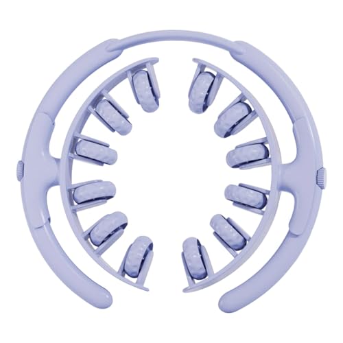 Leg Massage Tool with 12 Wheels Detachable Compact for Calves Arms 11x10.2x1.6inch Versatile Adjustable Tension, Blue