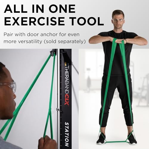 THERABAND CLX Resistance Band with Loops, 5-Foot Band