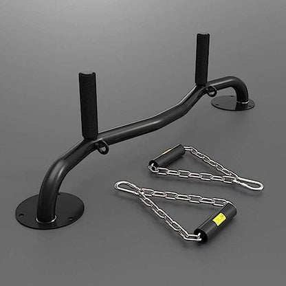 Pull Up Bar, Heavy Duty Chin Up Bar Wall Mount with Exercise Bands, Max Weight 660 LBS, Wall-Mounted Strength Training Pull-UP Bars