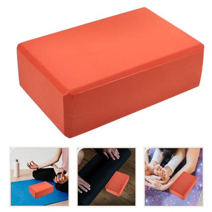 Luxshiny 2pcs Non-slip Eva Yoga Blocks 120g High-density Foam Bricks for Adults and Fitness Workout and Pilates Training Stability Support