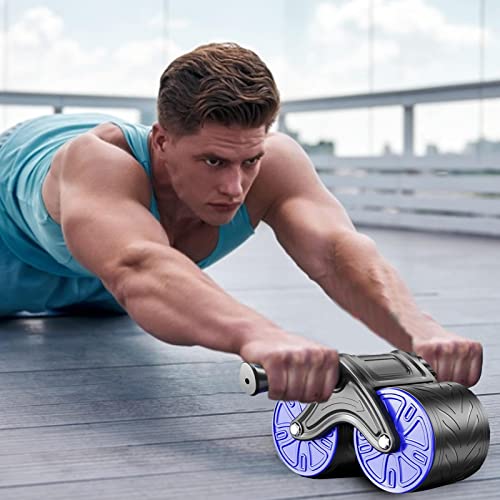 Ab Wheel Roller, Abdominal Exercise Roller - Automatic Rebound Core Strength Roller for Beginners,Fitness Machine, Abdominal Exercise Equipment for Women and Men Core Strength Training