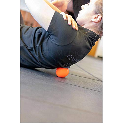 Peanut Massage Ball - Double Lacrosse and Peanut Ball Therapy | Trigger Point Deep Tissue Exercise | Back Muscle Foam Roller for Myofascial Release | Suboccipital Spine Device - Pressure Point - color: Orange Peanut Ball