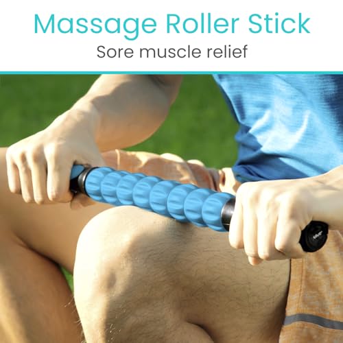 Vive Massage Stick Roller for Muscle, Back, Legs - Deep Tissue Body Fascia
