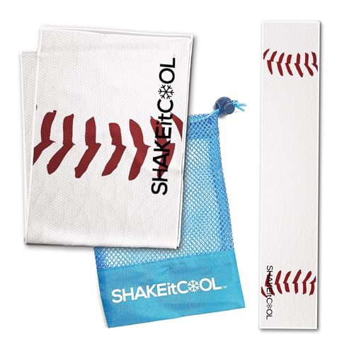 Original Cooling Towel – Be Cool in Style - Heat Relief, Soft, Lightweight, Sun Protection, Easy Clean - Perfect for Biking, Running, Yoga, Gym, Gardening - Baseball - color: Baseball