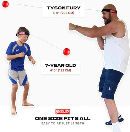 Boxbollen® Family 3 Pack Boxing Reflex Ball - Interactive Boxball App Integration - Hand Eye Coordination Training Ball - Boxing Equipment for Home -Christmas Gift for Family,Gift for Boxers, All Ages
