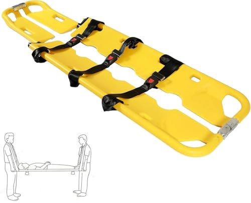 Portable Stretcher, Medical Emergency Scoop Stretcher,Adjustable Lightweight Aluminum Folding Stretcher,EMS EMT Medical Spine Board,for Ambulance, Fire Rescue