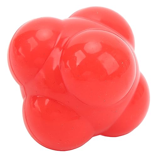 Ball, 6 Sided High Bounce Ball, Strong Durable Silicone for Speed Agility Training Baseball Soccer Basketball