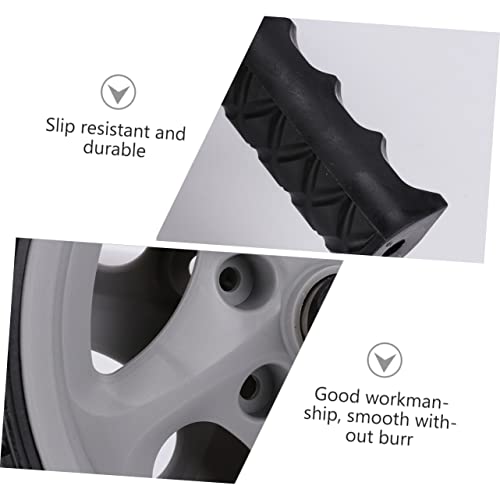 Portable Dual Wheel Ab Roller Multifunctional Home Fitness Equipment Ergonomic Handles Knee Pad for Men and Women for Abdominal Exercise and Stomach Strengthening