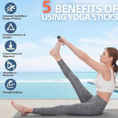 Yoga Stick Versatile Added Mobility Back Stretcher for Gymnasts