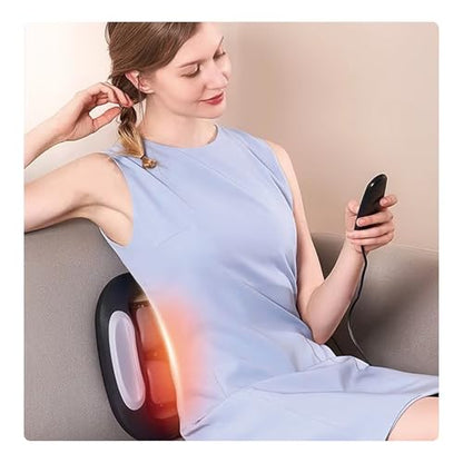 Lumbar Stretcher with Heat Massage | Adjustable Vibration Back Support Massager | Waist Relaxation Wholesale for Office & Home