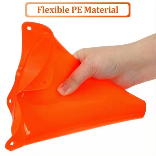 40 Pack Plastic Training Cones, 7 Inch Plastic Soccer Cones, Agility Marker Cone Traffic Cone for Basketball, Football, Skating Drills Practice, Indoor and Outdoor Games
