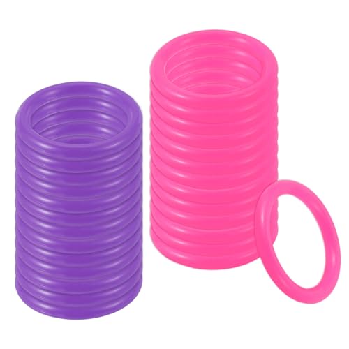 PATIKIL Plastic Ring-Toss Rings for Bottles, Carnival Rings Plastic Hoop for Speed and Agility Practice Outdoor Party Favor
