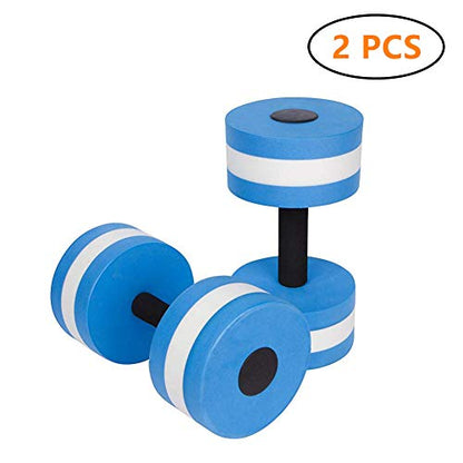 BigBoss Sports Aquatic Exercise Dumbbells Aqua Fitness Barbells Exercise Hand Bars-Set of 2 - color: blue