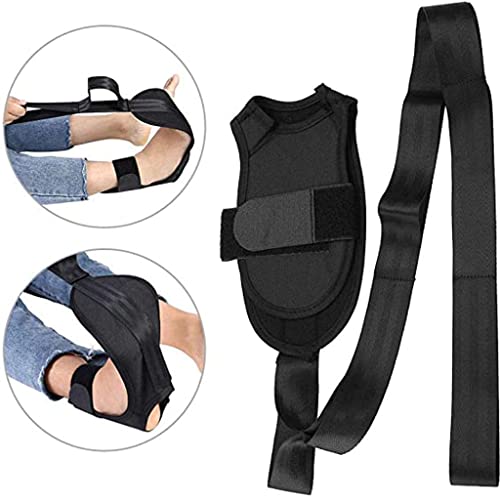 Leg Stretching Strap with Foot Loop, Double Strap Design, Non-Elastic, for Flexibility and Muscle Recovery