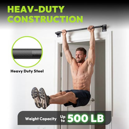 HANDBODE Wall Mounted Pull Up Bar for Doorway, 52''/36'' Chin Up Bar - color: 36“ doorway pull up bar