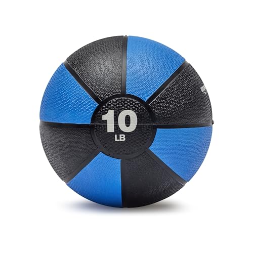 Amazon Basics Weighted Medicine Ball for Core Strength, Strength Training, Full-Body Workouts and Balance Exercises
