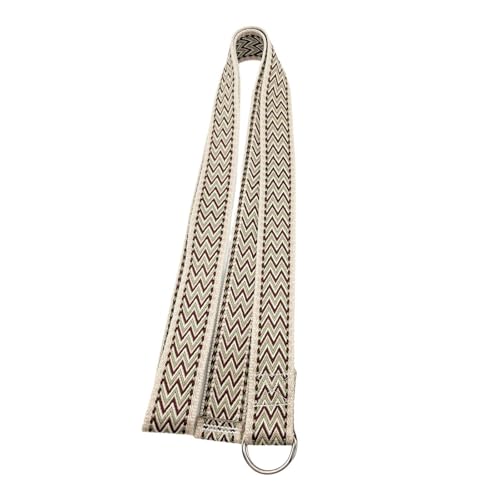 Colaxi Yoga Strap with Buckle 72.05inch Auxiliary Equipment Yoga Belt assisted Stretching Strap for Training Ballet Dance Working - color: Khaki