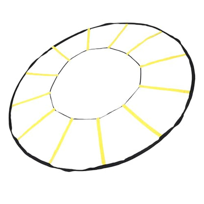 Goshyda Agility Enhancing Circular Training Ladder with 12 Rungs for Soccer Basketball, Durable Nylon Material, Indoor & Outdoor Use