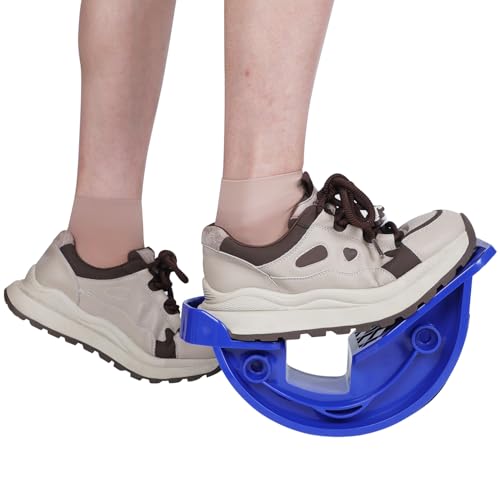Foot Stretcher, Calf Stretcher for Plantar Fasciitis, Non-slip Stretching Foot Rocker for Home Office (Blue)