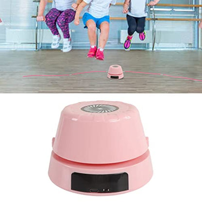 ciciglow Jump Rope Machine with Remote, Jump Workout Entertaining Interaction Rope Skipping Machine for Family, Office, Gym, Party - color: Pink