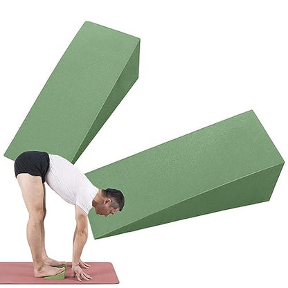 Yoga Foam Wedge, Professional Workout Wedge, Elevate Your Yoga Practice, Foam Slant Board, Versatile Incline Slant Board, Height Foam Wedge for Exercise, Leg Calf Ankle, Foot Stretching, 1