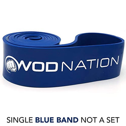 WOD Nation Pull Up Assistance Bands (10-175lbs Band) - Best for Pullup Assist, Chin Ups, Resistance Bands Exercise, Stretch, Mobility Work & Serious Fitness - 41 inch Straps