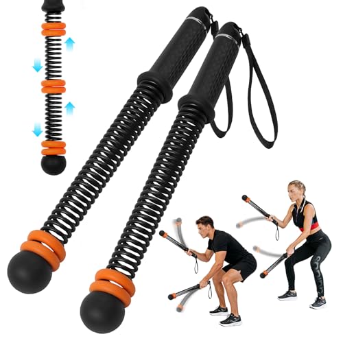 Adjustable Ropeless Battle Ropes, Weighted Cordless Battle Ropes for Home Gym, Quiet Non-Slip Exercise Ropes for Home Workout, Portable Battle Rope for HIIT Strength & Low-Impact Cardio