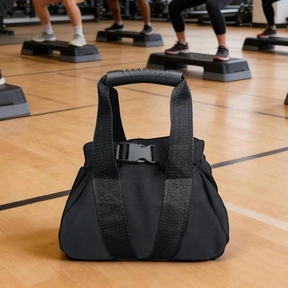 Adjustable Weight Sandbag, 0–35 Lbs Kettlebell Training Equipment, Portable Workout Bag with Handle for Fitness Strength Training Bodybuilding Yoga and Home Gym Exercise