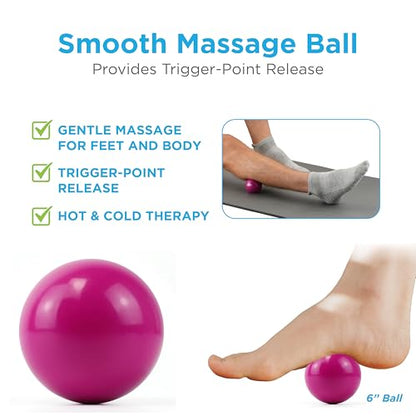 NOVA 3-in-1 Hot and Cold Massage Roller Set - Foot Roller, Gel Ball, and Peanut Roller for Plantar Fasciitis, Back Pain, Trigger Point Therapy - Deep Tissue Relief Kit with Travel Bag