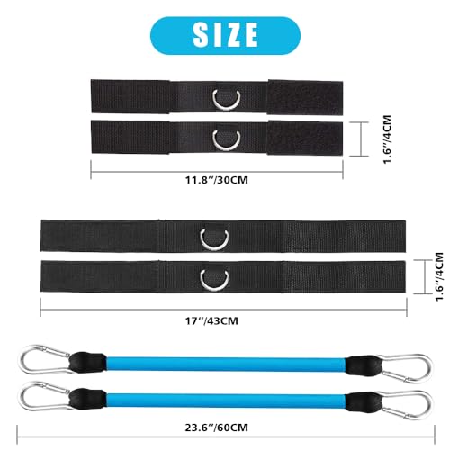 Davllin Volleyball Training Equipment,Volleyball Pass Aid Resistance Band,Elastic Rope Exercise Resistance Bands,Resistance Belt Set for Agility, Serving, Arm Swing Passing Training