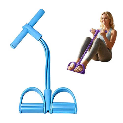 Multifunction Tension Rope, 2026 New Elastic Yoga Resistance Band, Pedal Resistance Bands with Handles, Exercise Bands Stretching Bands for Arm and Leg Workouts - color: Blue