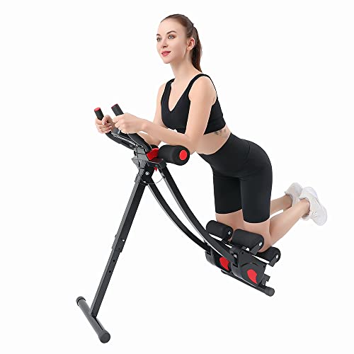 ab machine, ab workout equipment for home gym, Height Adjustable ab trainer, foldable fitness equipment. - style: ab machine
