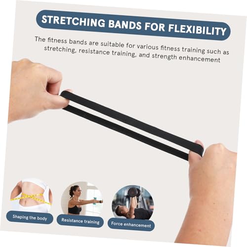 8 Pcs Strong Rubber Resistance Bands for Muscle Stretching and Strength Training Portable Elastic Exercise Bands for Gym Office Travel Workouts