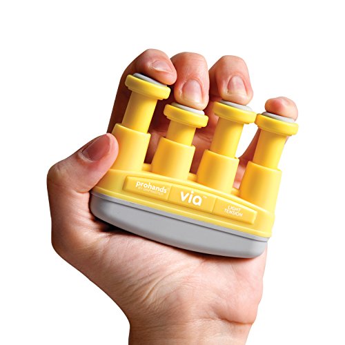 Prohands VIA Hand Exerciser, Finger Exerciser (Hand Grip Strengthener), Spring-Loaded, Finger-Piston System, Isolate and Exercise Each Finger
