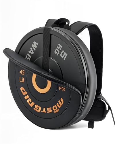 Barbell Weighted Backpack for Men Women, Rucking Backpack for Squats Push-ups with Secure Strap