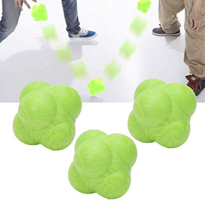 Reaction Ball, 3PCS Reflex Ball Bounce Reaction Balls Sports Reaction Balls Reactivity Ball Bounce Balls Speed Reflex Training Ball for Baseball Softball Reflex Agility Trainer
