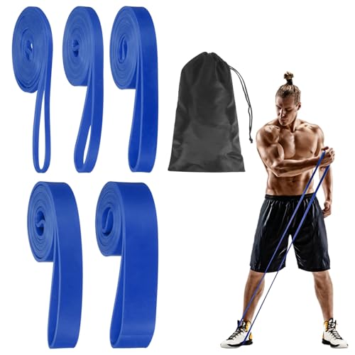 Resistance Bands for Working Out, Pull Up Bands, Pull Up Assistance Straps with Carry Bag for Home/Gym - color: Blue